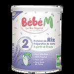 Formula 2 Lapte praf vegetal pentru bebelusi - de la 6 luni 800g eco-bio Bebe MANDORLE, Bébé MANDORLE