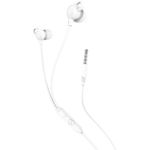 HOCO Casti In-Ear HOCO M89 Comfortable, Cu microfon, 3.5 mm, 1.2m, Somn, Alb, HOCO