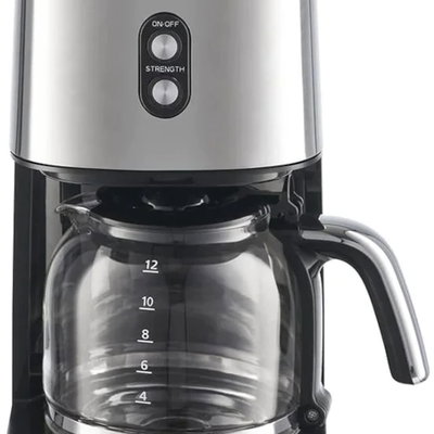 Cafetiera Fram Fcm-915IX, 900W, 1.5L, Filtru detasabil si lavabil, Functie anti-picurare, Argintiu