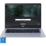 Laptop Acer 14'' Chromebook 314 CB314-1H, FHD, Procesor Intel® Celeron® N4120 , 8GB DDR4, 64GB eMMC, GMA UHD 600, Chrome OS, Silver