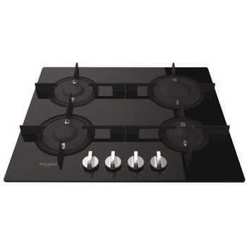 Plita incorporabila WHIRLPOOL POW 64D2/NB, Gaz, 4 arzatoare, negru