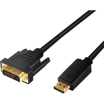 LOGILINK - DisplayPort to DVI cable, black, 2m, LogiLink