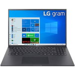Laptop LG Gram 16Z90P, Intel Core i5-1135G7 pana la 4.2GHz, 16" WQXGA, 16GB, SSD 512GB, Intel Iris Xe Graphics, Windows 10 Home, Black