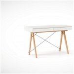 Masa de birou desk Basic Beech White, L100xl50xh75 cm