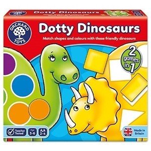 Joc educativ Dinozaurii cu pete DOTTY DINOSAURS, Orchard Toys, 2-3 ani +, Orchard Toys