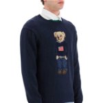 Ralph Lauren Jacquard Polo Bear Pullover NAVY, Ralph Lauren