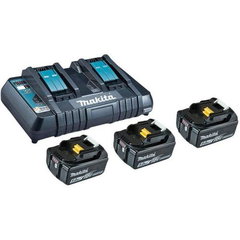 Makita Set 3 acumulatori si incarcator 18V 5Ah 198458-6