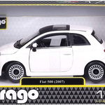 Macheta Bburago 1 24 Fiat 500 2007 White, Bburago