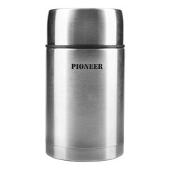 Termos pentru supa, inox, 1 L, "Pioneer", Argintiu - Grunwerg, Grunwerg