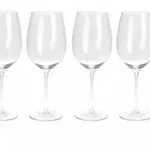 Set 4 pahare vin Excellent Houseware, sticla, 7x24 cm, 540 ml, transparent, Excellent Houseware