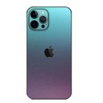Set Folii Skin Acoperire 360 Compatibile cu Apple iPhone 12 Pro Max (Set 2) - ApcGsm Wraps Chameleon Lavanda Blue