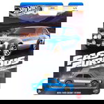 Masinuta metalica Hot Wheels, 1970 Ford Escort RS1600, Brian O'Conner Fast and Furious, JBY32, Silver Series 2024, albastru, 7cm