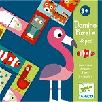 Domino cu 2 fețe pentru copii Djeco Animale, Djeco