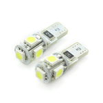 Bec LED auto SMD de pozitie Canbus Carguard CAN105, T10, 3 W, 90 lm, 12 V, set 2 bucati