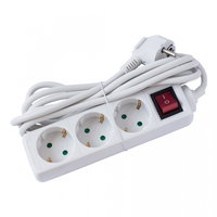 
                        Prelungitor cu fir Strohm, IP20, 3 prize, 3 x 1 mmp, 2300 W, 3 m, alb
                    