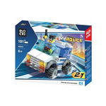 Set de constructie Blocki My Police - Jeep politie, 101 piese