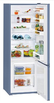 Combina frigorifica Liebherr CUfb 2831, 265 L, SmartFrost, Control mecanic, 2 sertare legume, Raft sticle, H 161.2 cm, Frozen blue