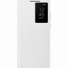 Husa de protectie Samsung Smart Clear View Cover pentru Galaxy S22 Ultra, White, Samsung