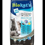 BIOKAT'S Diamond Care Multicat Fresh 8 L nisip pentru pisici, din bentonita, BIOKAT'S