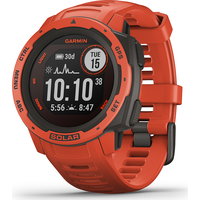 Smartwatch Instinct Solar GPS Watch Flame Red, Garmin