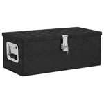 Cutie de depozitare, negru, 70x31x27 cm, aluminiu