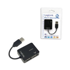 Hub USB LogiLink Smile UA0139 4 x USB 2.0 Negru