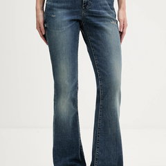 Blugi cu croiala bootcut si talie medie 1969 D-Ebbey, Negru stins