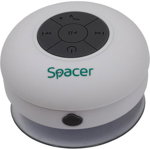 Boxa Portabila Spacer Ducky, 3W, Bluetooth, Microfon (Alb), Spacer