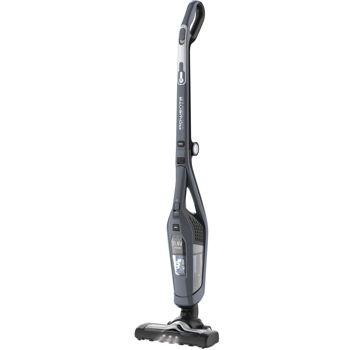 Aspirator vertical Rowenta RH6756WO, 48W, 21.6V, 0.6L, autonomie 75 min, perie de aspirare rotativa, Gri