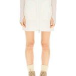 Moncler Basic Padded Mini Skirt NATURAL
