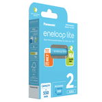 eneloop acumulatori ni-mh 1.2v aaa r3 550mah preincarcati lite bk-4lcce/2be eco plastic free blister 2, ENELOOP