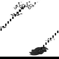 Cuier haine standard curbat, Negru, 