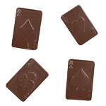 Decor Carti de joc - Matrita Plastic Ciocolata