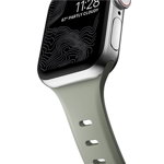 Curea rezistenta la apa NOMAD Sport Slim Strap compatibila cu Apple Watch 4/5/6/7/8/SE 38/40/41mm, S/M, Verde, NOMAD