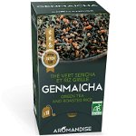 Ceai verde cu orez Genmaicha bio 18 pliculete x 2g, Aromandise, Aromandise