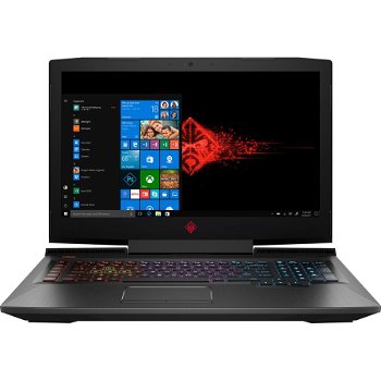 Notebook / Laptop HP Gaming 17.3'' OMEN 17-an107nq, FHD IPS 120Hz, Procesor Intel® Core™ i7-8750H (9M Cache, up to 4.10 GHz), 12GB DDR4, 1TB 7200 RPM + 128GB SSD, GeForce GTX 1070 8GB, Win 10 Home, Shadow Black