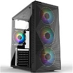 Carcasa Inaza Stealth RGB Tempered Glass