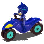 Motocicleta Dickie Toys Eroi in Pijama Moon Rover cu figurina Cat Boy, Dickie Toys