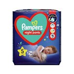 Scutece chilotel de noapte PAMPERS Night Pants Value Pack nr 5, Unisex, 12-17 kg, 22 buc