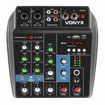 Mixer audio 3 canale, usb, bluetooth, Vonyx, VMM100, VONYX