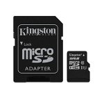 Card microSD Kingston, adaptor, 32 GB, clasa 10