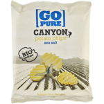 Chips-uri din cartofi bio cu sare de mare Canyon, 125g, Go Pure, Go Pure