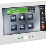 Tastatura touchscreen pentru centralele NEO, diagonala 7", indicatoare Led pentru stare, DSC