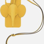 Loewe Leather 11 Iphone Case With Elephant Shaped Motif Yellow, Loewe
