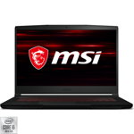 Laptop MSI GF63 Thin 10SCSR 15.6 inch FHD Intel Core i5-10300H 8GB DDR4 512GB SSD nVidia GeForce GTX 1650 Ti 4GB Free DOS Black