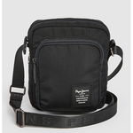 Pepe Jeans London, Geanta crossbody cu logo Kyle, Negru