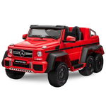 Masinuta electrica pentru copii Mercedes G63 6x6 270W PREMIUM Rosu plus sezut pentru adult, Hollicy