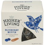 Ceai premium BLUEBERRY MUFFIN eco-bio, 20 plicuri, Higher Living, Higher Living