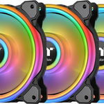 Set 2 ventilatoare Thermaltake Pure Dou 12 iluminare adresabile RGB