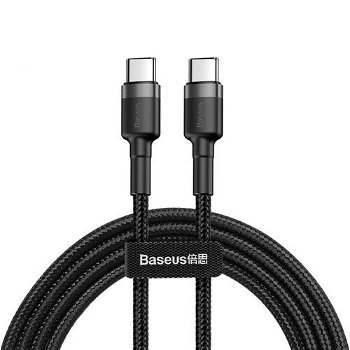 Baseus Cafule PD2.0 60W flash charging USB For Type-C cable (20V 3A) 2m Gray+Black, Baseus
